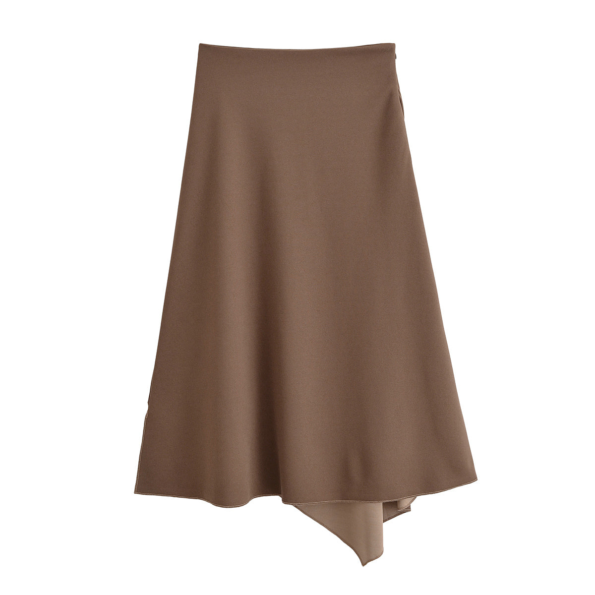 Women Clothing Summer Tube Top Asymmetric Midi Dress