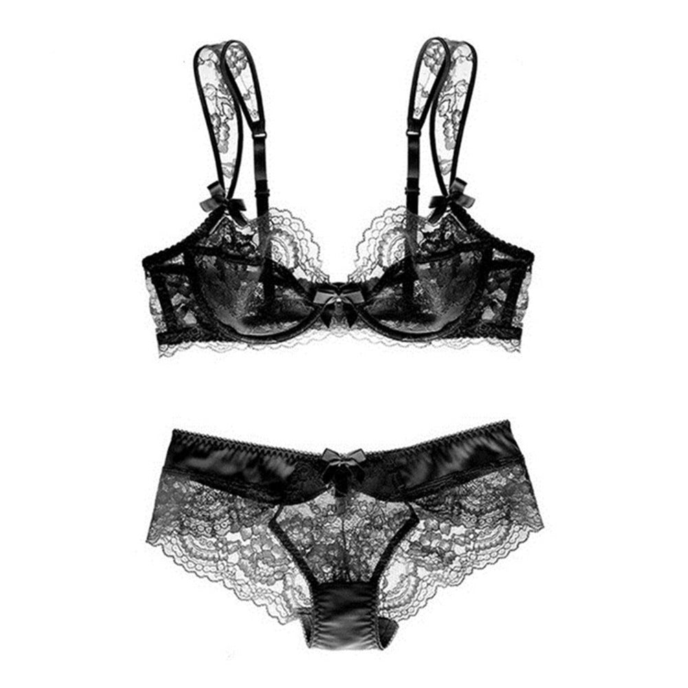 Ultra Thin Underwear Women Sponge Free Maiden Sexy Lace Big Chest Small with Steel Ring Gathering Bra