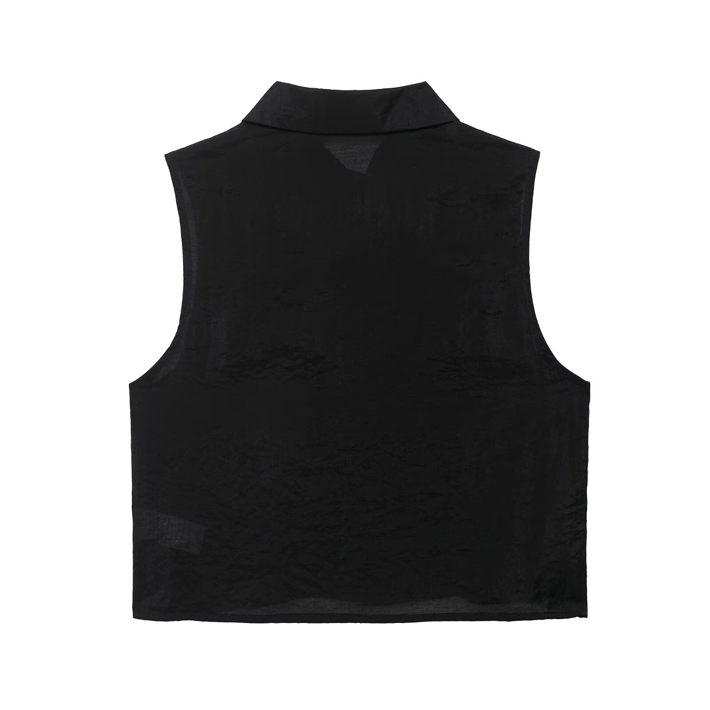 Summer Women Translucent Laminated Decoration Top Camisole Women