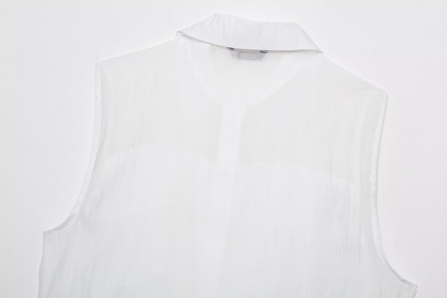 Summer Women Translucent Laminated Decoration Top Camisole Women