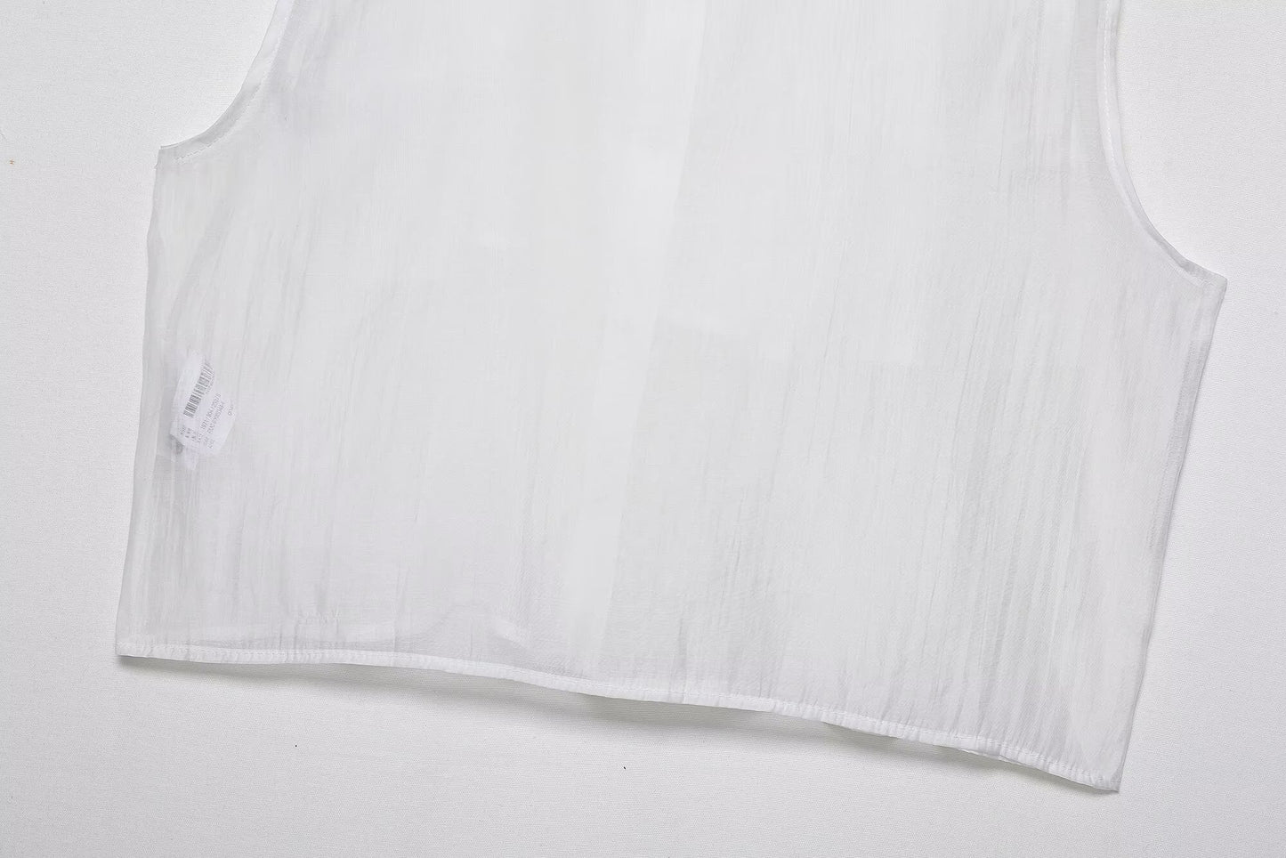 Summer Women Translucent Laminated Decoration Top Camisole Women