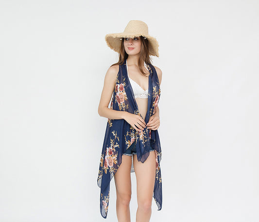 Beach Casual Bikini Jacket Variety Large Floral Holiday Wear Swimwear Cover Up