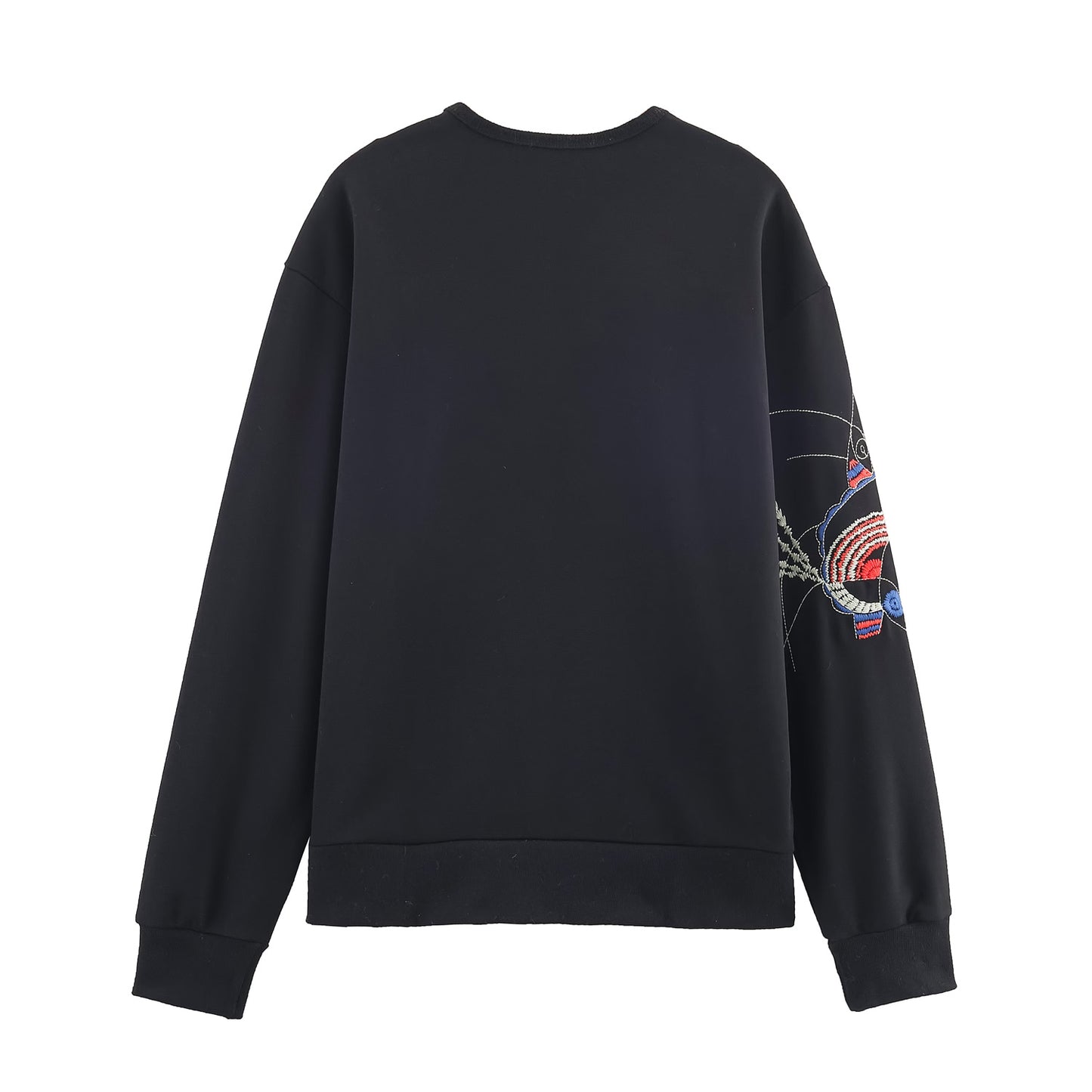 Women Clothing Terry round Neck Machine Embroidery Long Sleeve Knitted Pullover Sweater
