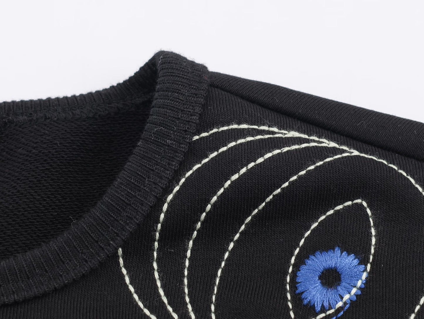 Women Clothing Terry round Neck Machine Embroidery Long Sleeve Knitted Pullover Sweater