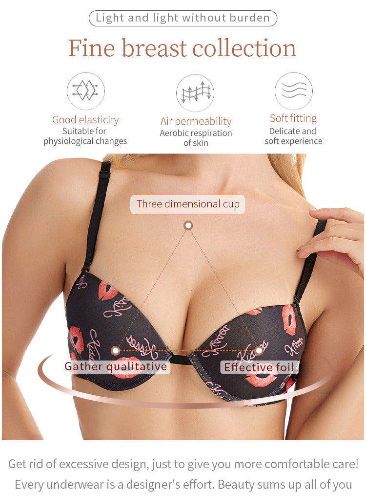 Triangle Cup Cotton Girl Size Underwear Women Bra with Steel Ring Japanese Girl Bra