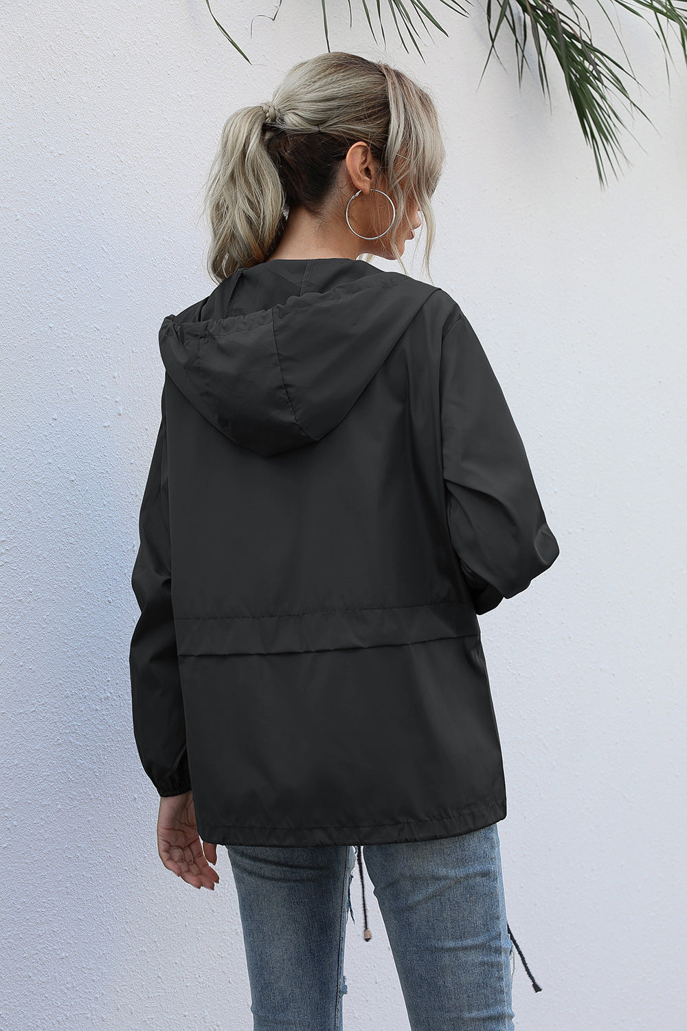 Women Clothing Zipper Hooded Sweatshirt Lightweight Outdoor Hiking Raincoat Jacket Coat Women