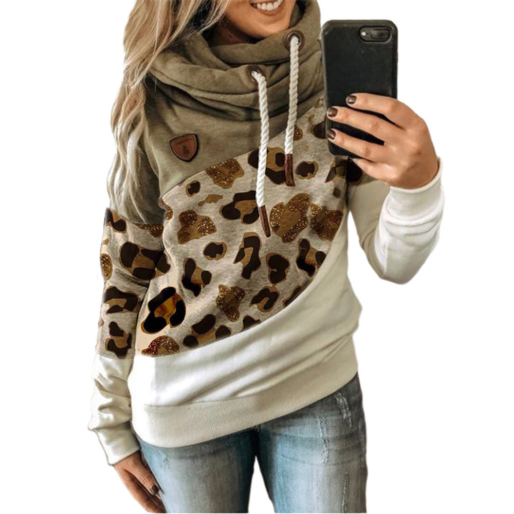 Apricot Large Leopard-Print Khaki