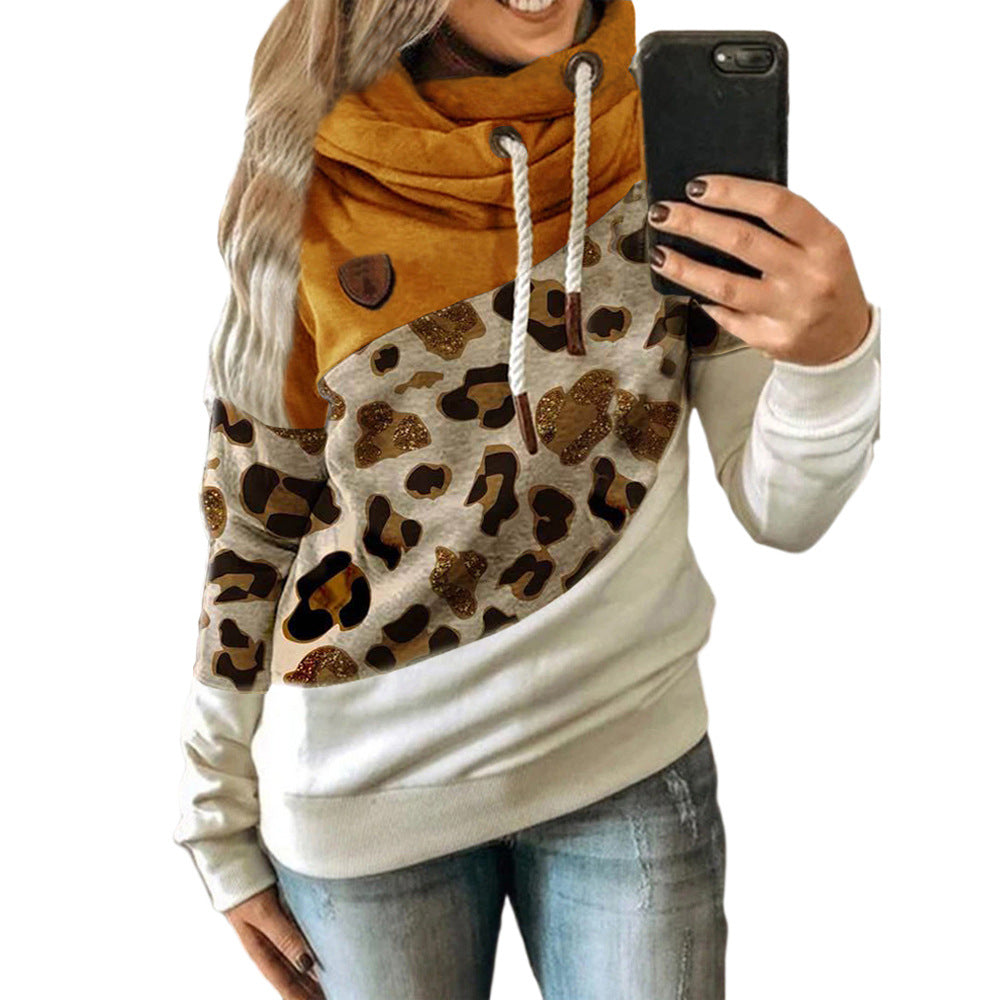 Apricot Large Leopard-Print Yellow