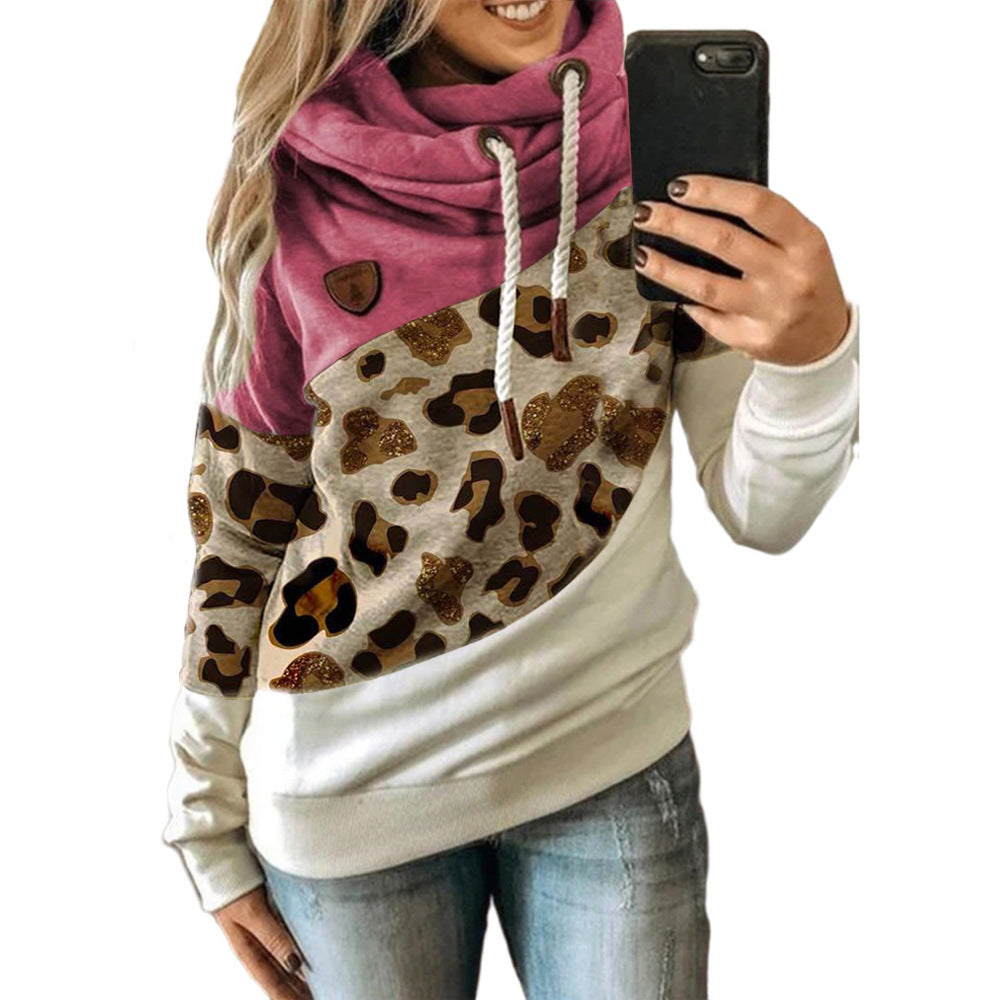 Apricot Large Leopard-Print Rose Red