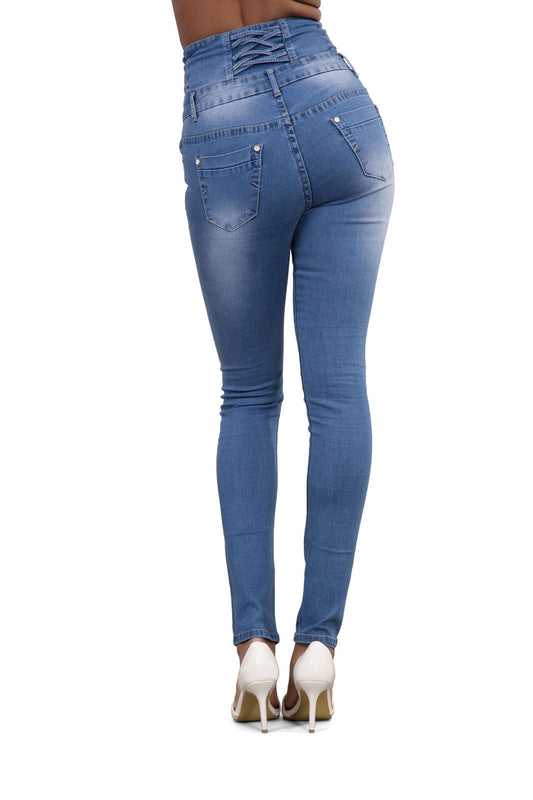 Popular Autumn Winter Women's Sexy High Waist Slim Fit Elastic Skinny Jeans