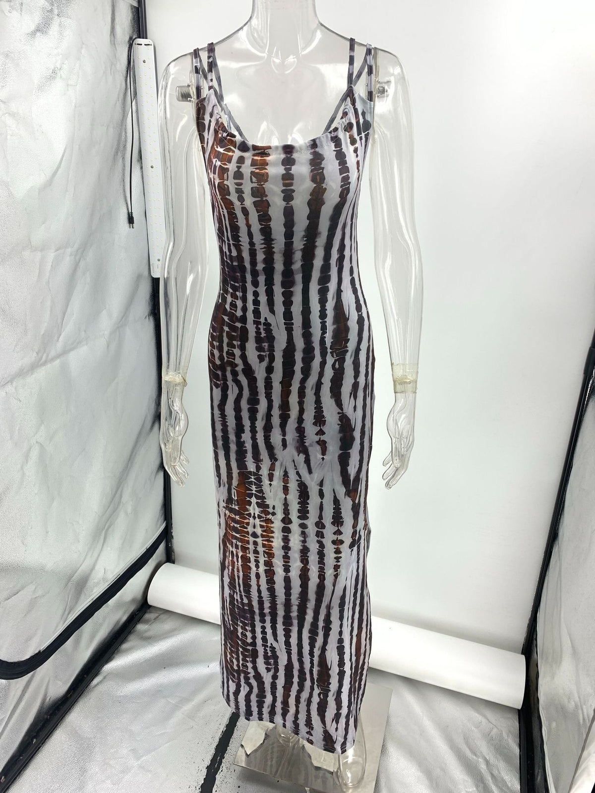 Summer Sexy Printed Suspenders Backless Dress Women