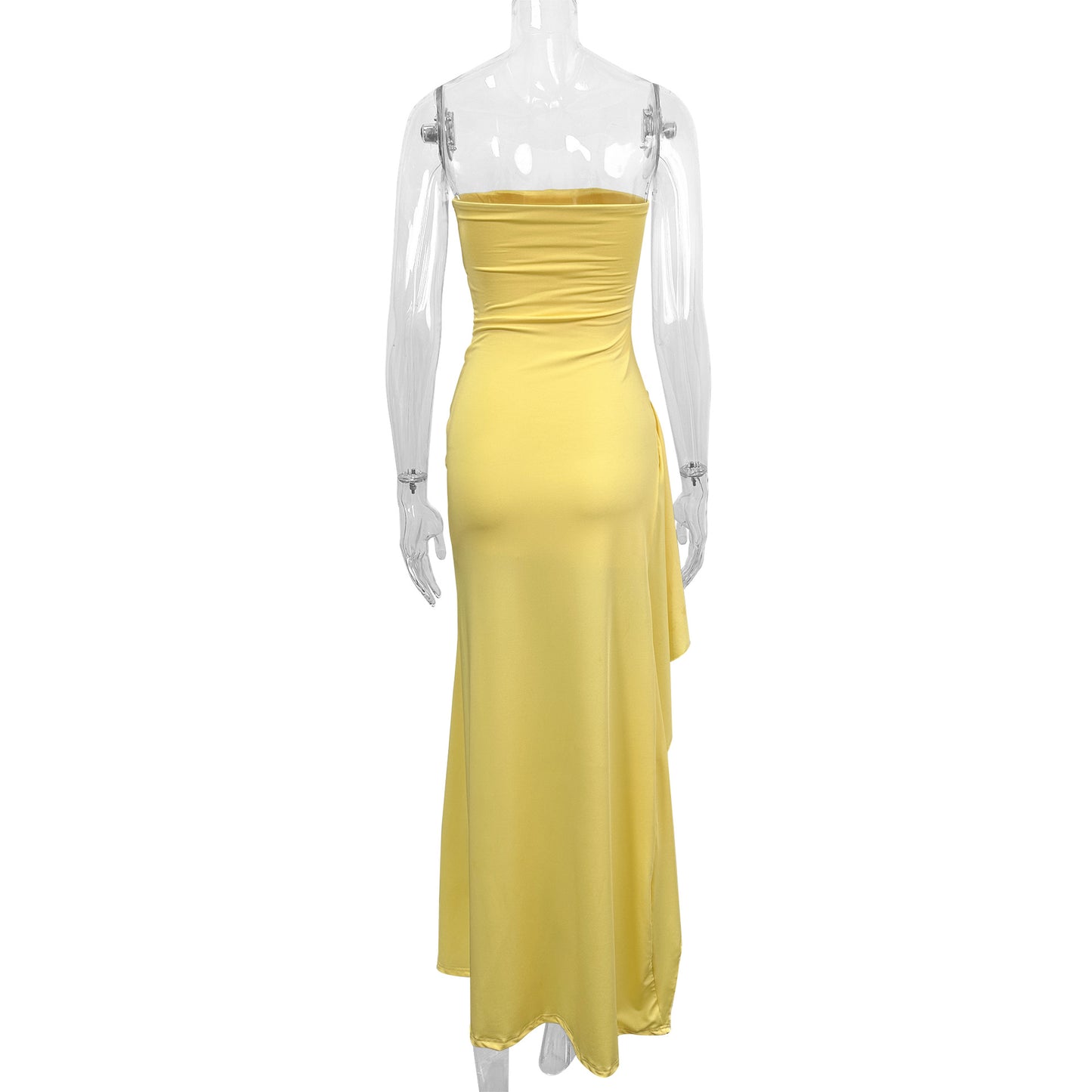 Dress Summer Sexy Side Slit Irregular Asymmetric Hip Wrapped Dress