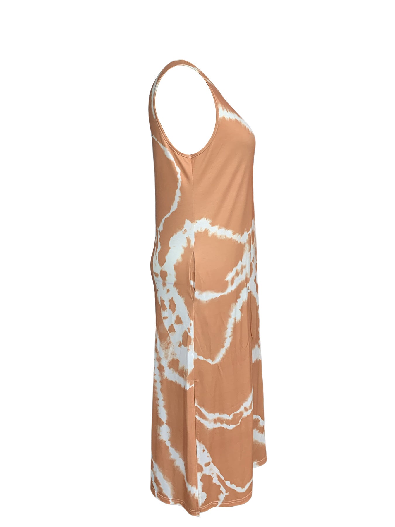 Spring Summer Casual Printing plus Size Women Sleeveless Dress