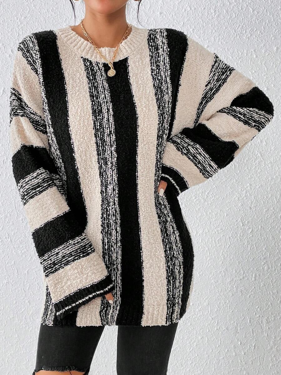 Autumn Winter Pullover Long Sleeve Loose Casual Women Sweater Knitwear