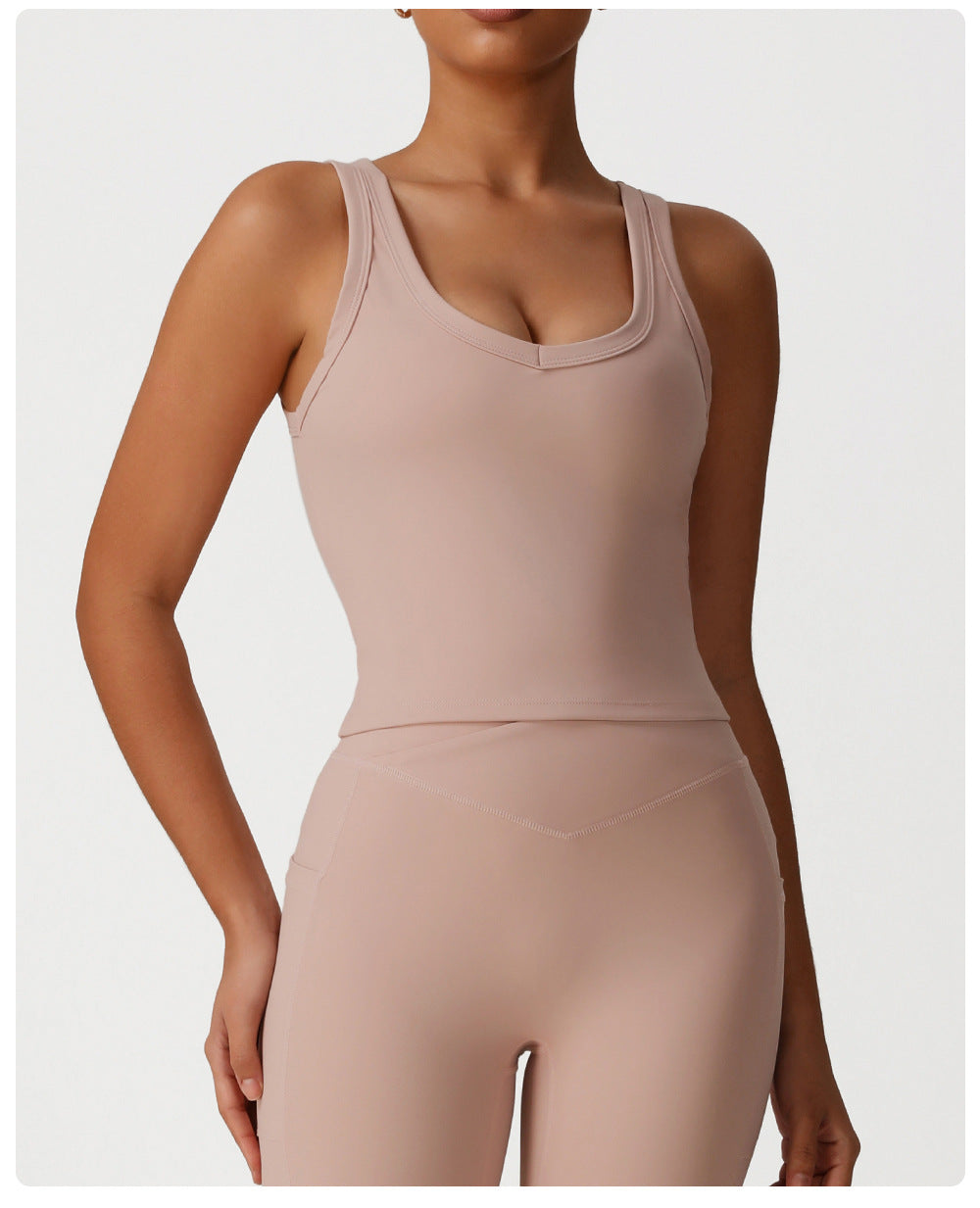 Tight Yoga Vest Quick-Drying High Elastic Workout Clothes Women Outdoor All Matching Running Beauty Back Shaping Sports Underwear
