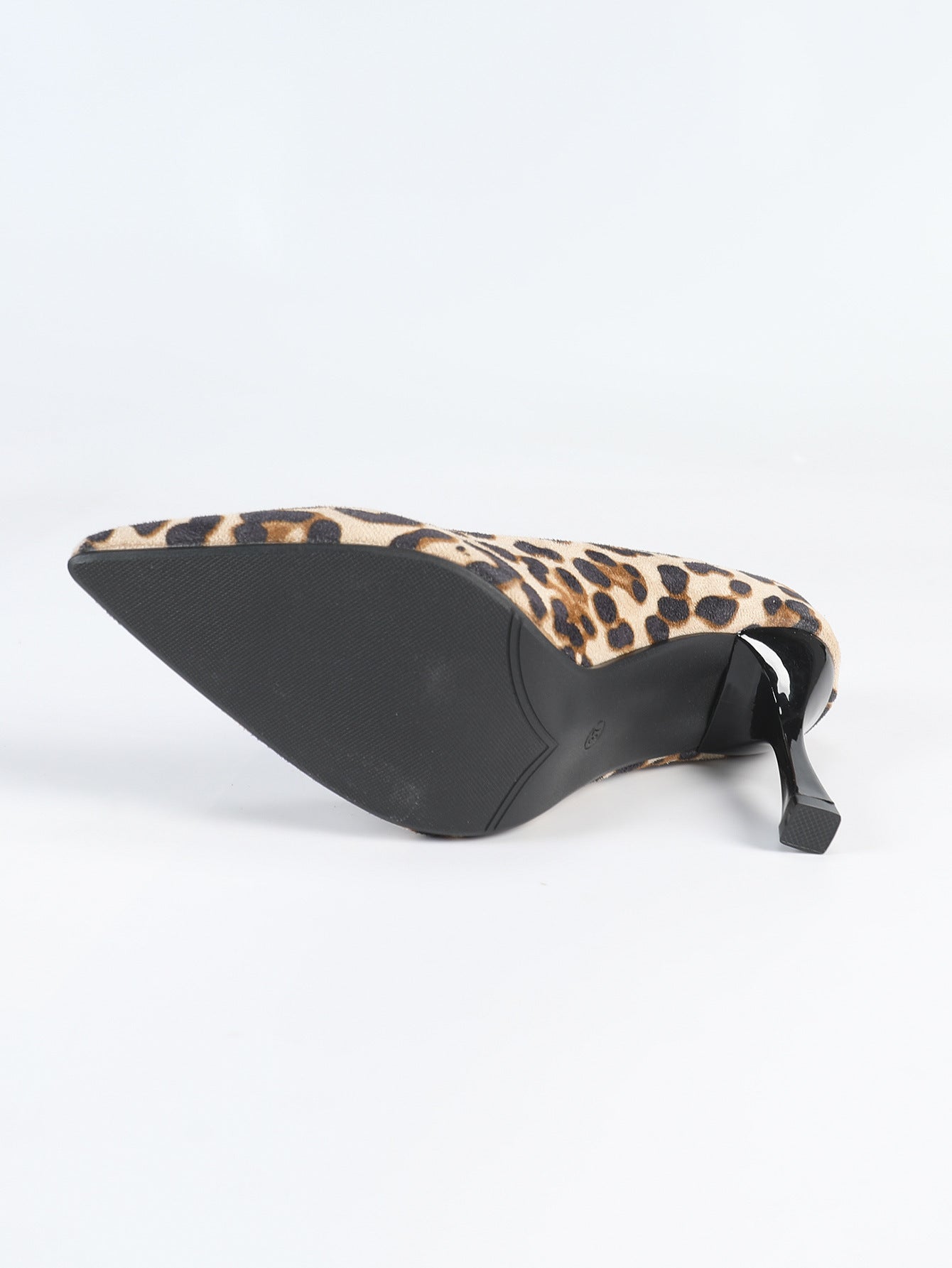 Leopard plus Size Leopard Pointed Stiletto Heel Catwalk Show High Heels Women Sexy Shoes Women