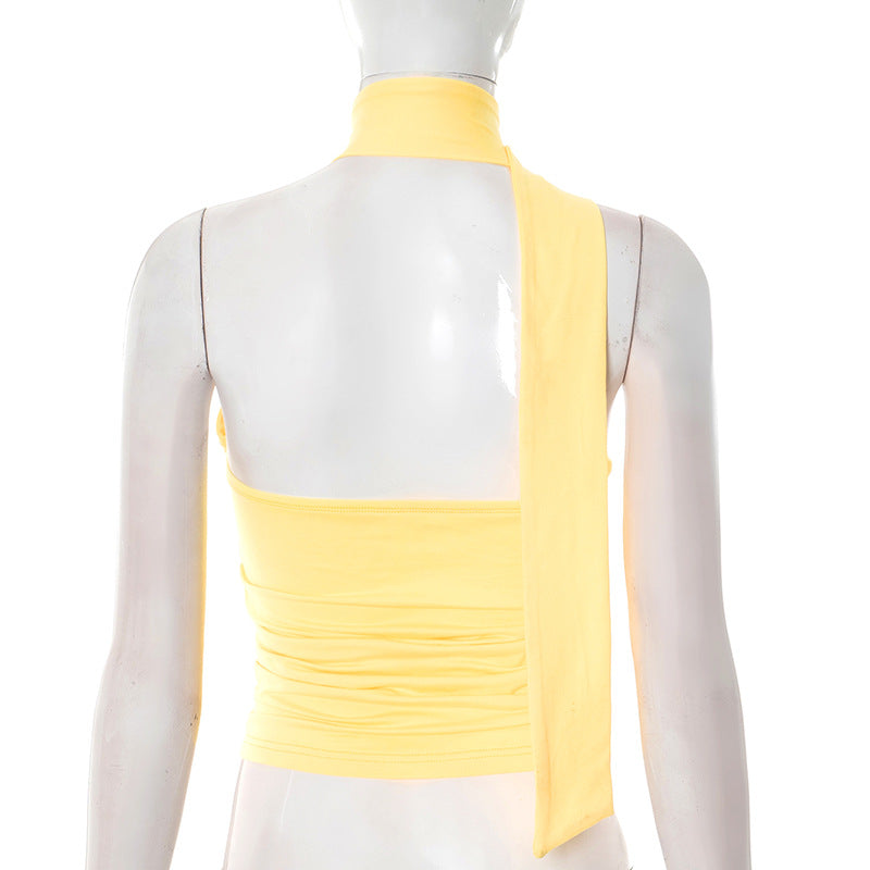 Summer Women Clothing Sexy Slim Fit Backless Trendy Tube Top