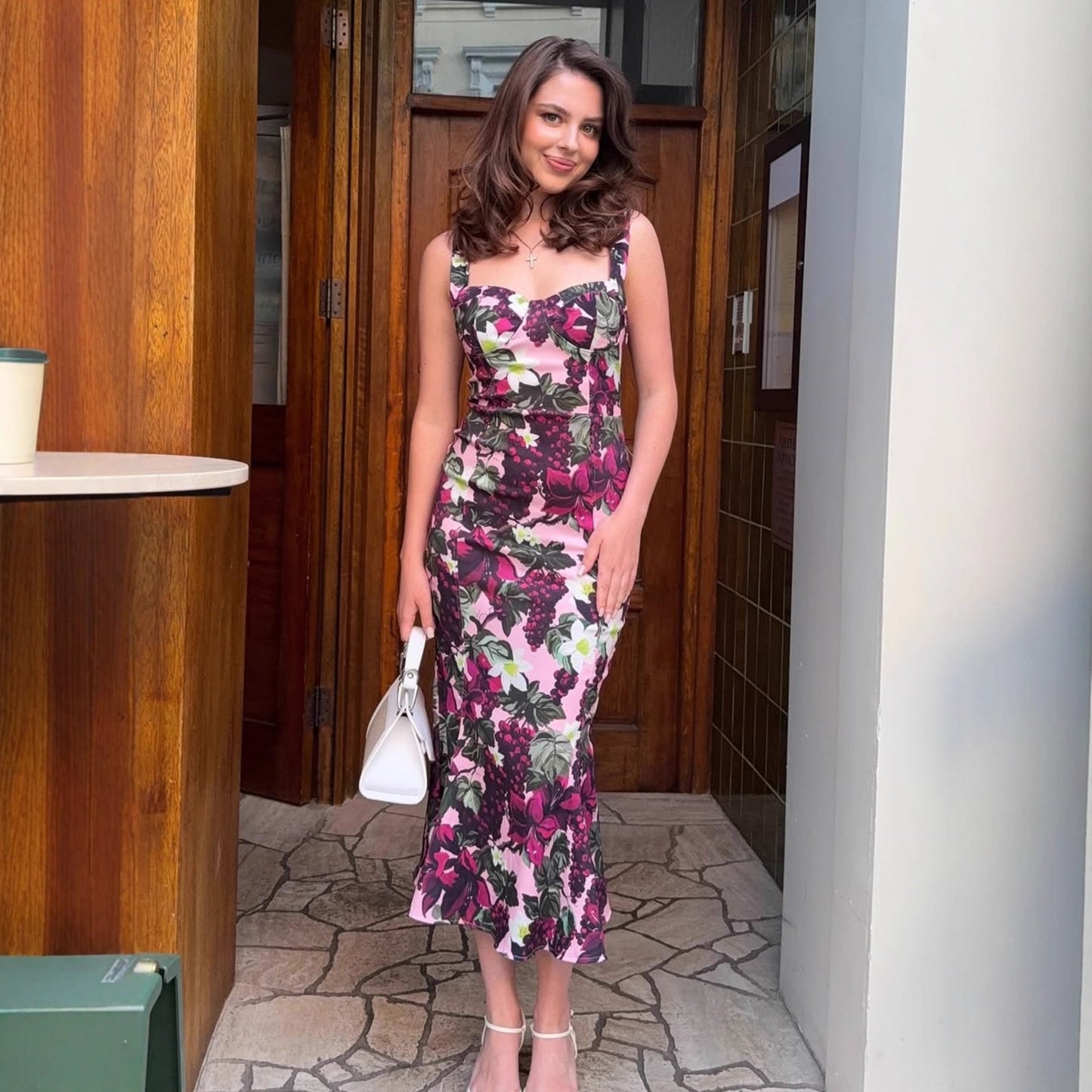 Vacation Women Clothing Summer Sexy Printed Sleeveless Sling Dress
