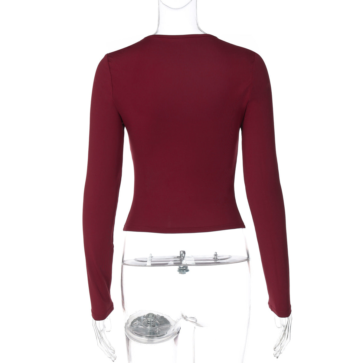 Women Clothing Lace Bottoming Shirt Women Autumn Sexy Skinny Slimming Top