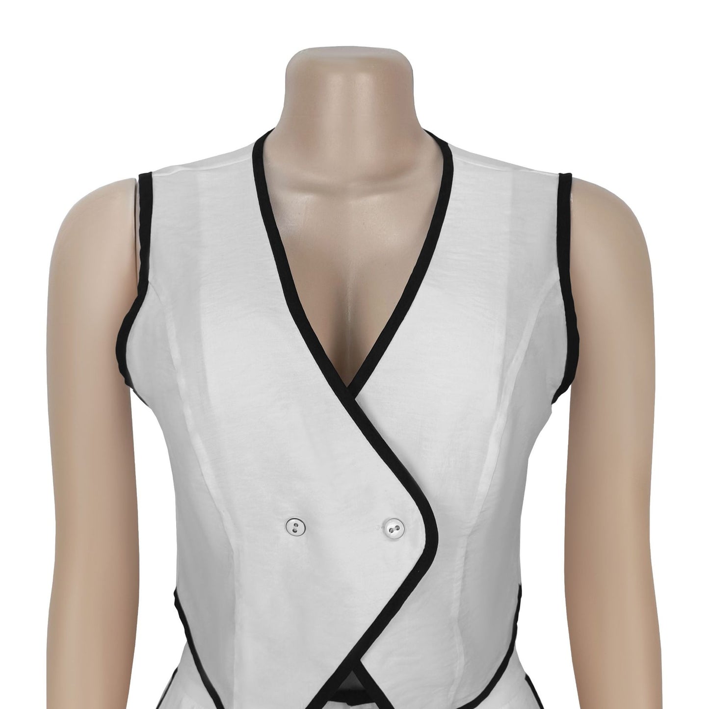 Women Wear Casual V neck Button Top Pants Two Piece Set