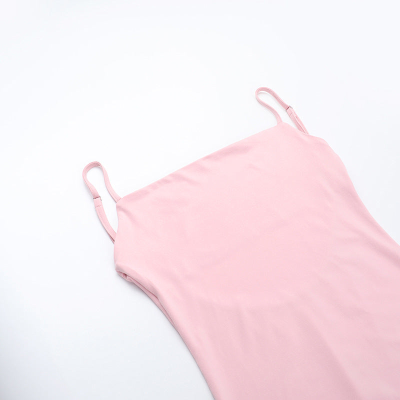 Sexy Suspenders Backless Vacation Dress Women Summer Sexy Fishtail Dress
