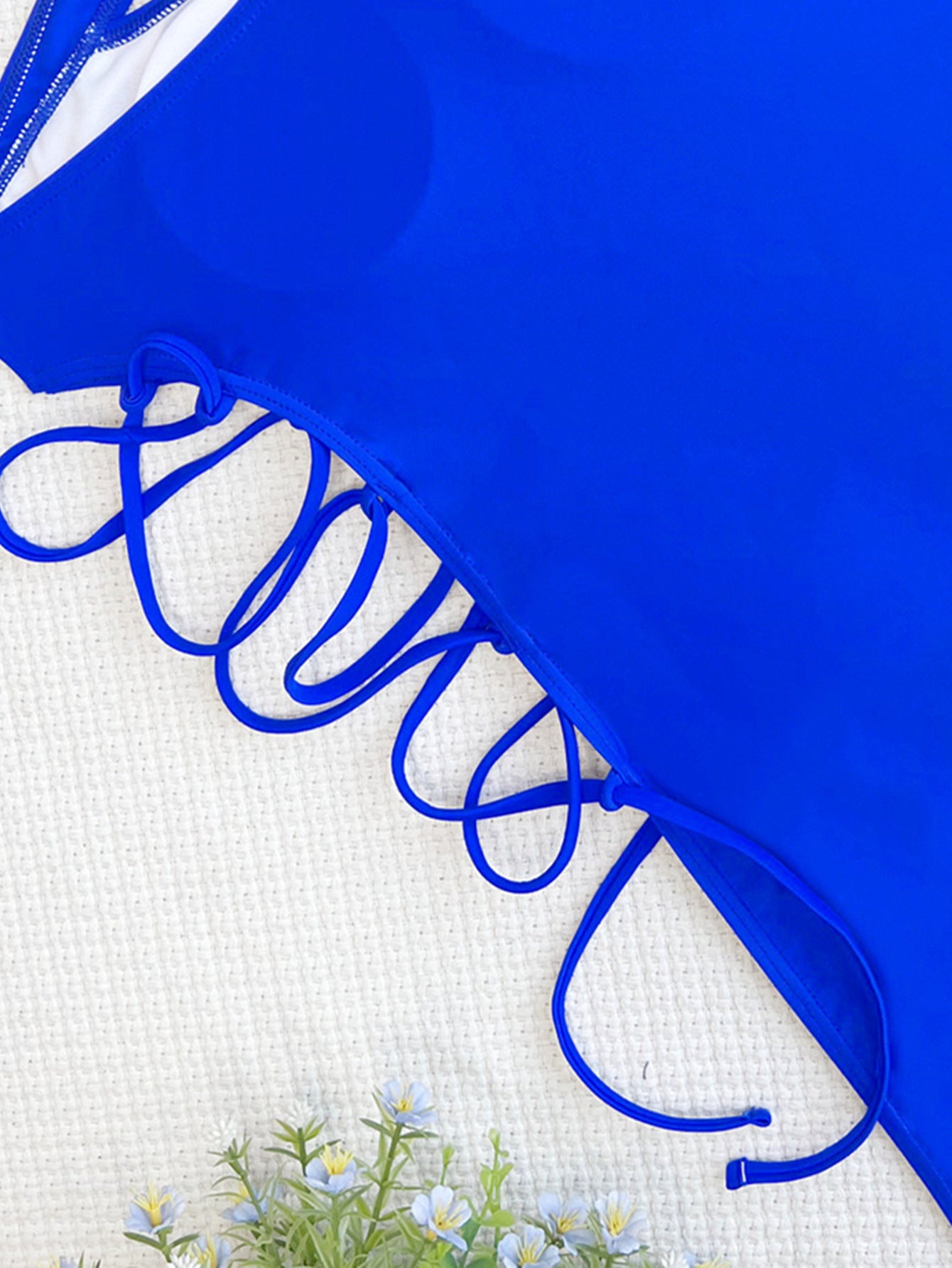One Piece Swimsuit One Shoulder Bikini Swimwear Women Hollow Out Cutout out Swimwear Solid Color Bikini