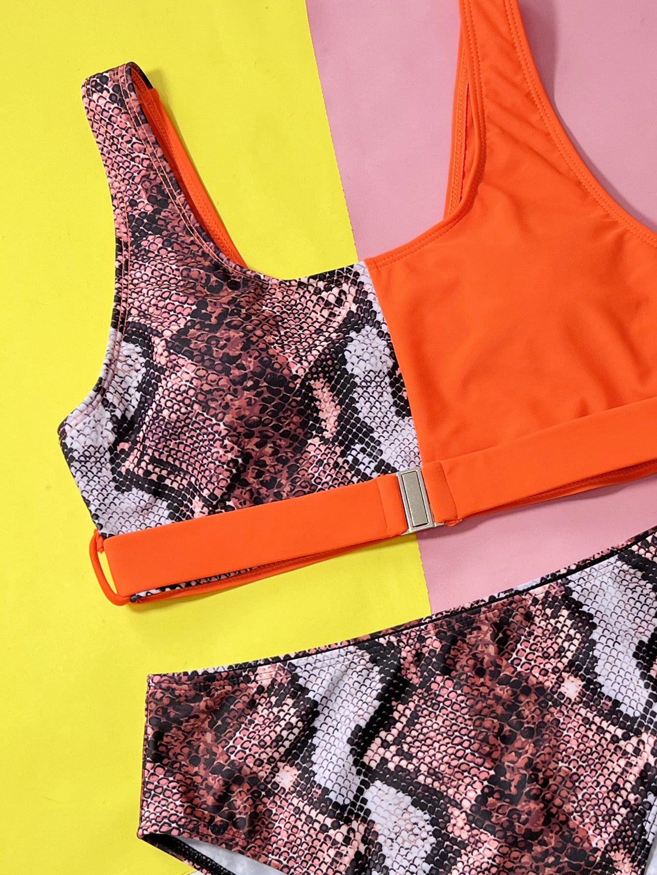 Swimsuit Bikini Printed Sexy Women Seperated Swimwear Triangle Bikini