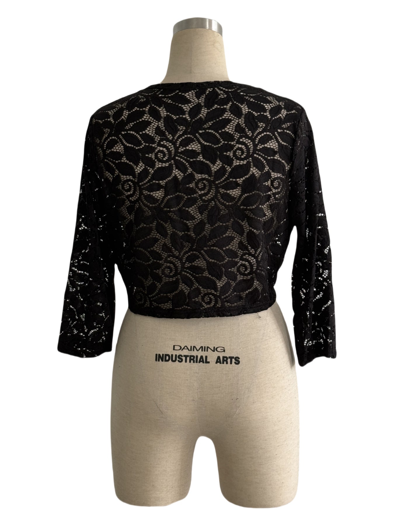 Autumn Cardigan Placket Stitching Lace Ruffled Short Lace Jacket Top