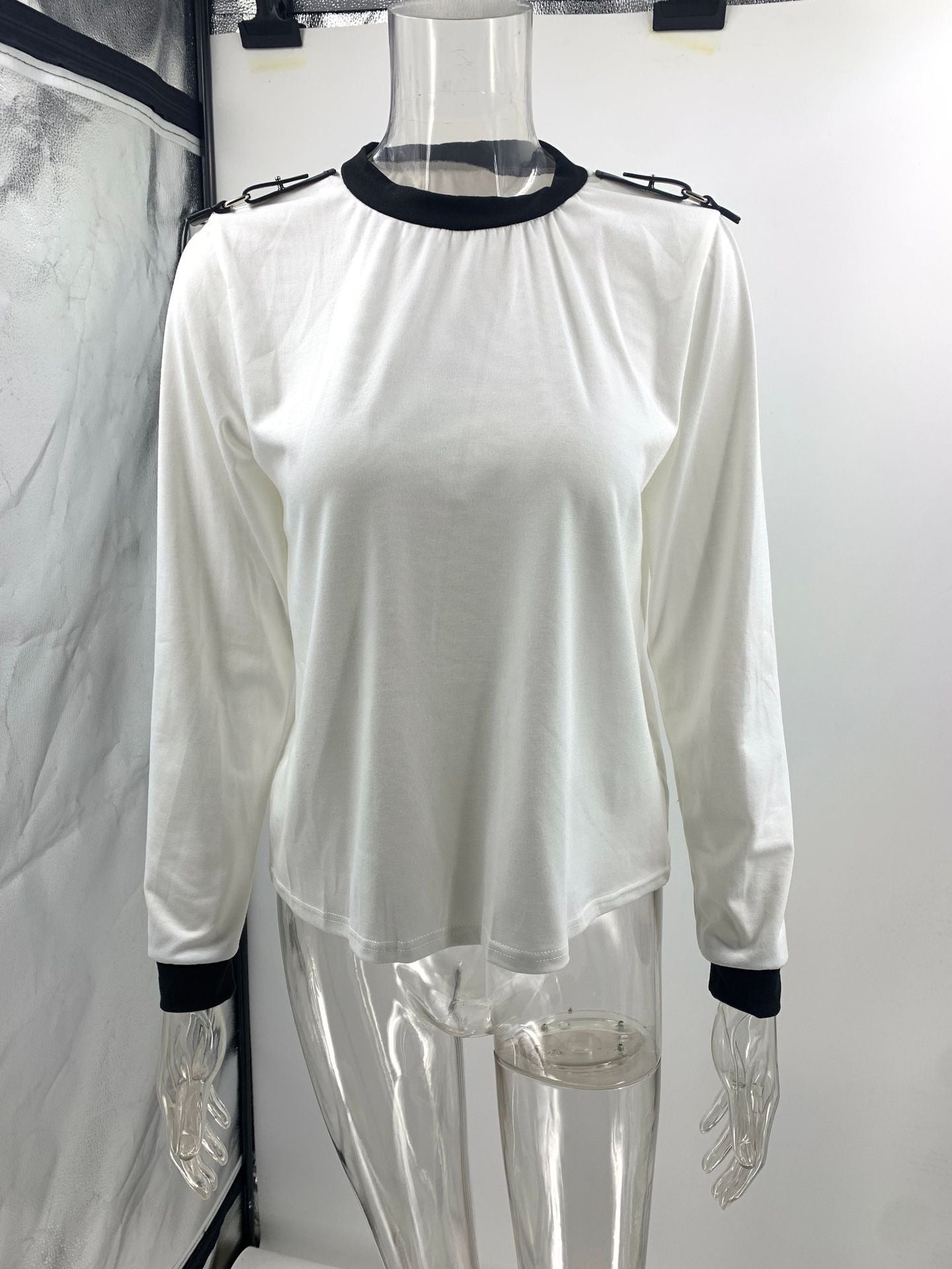 Spring Autumn Long Sleeve Irregular Asymmetric Solid Skirt Two Piece Set