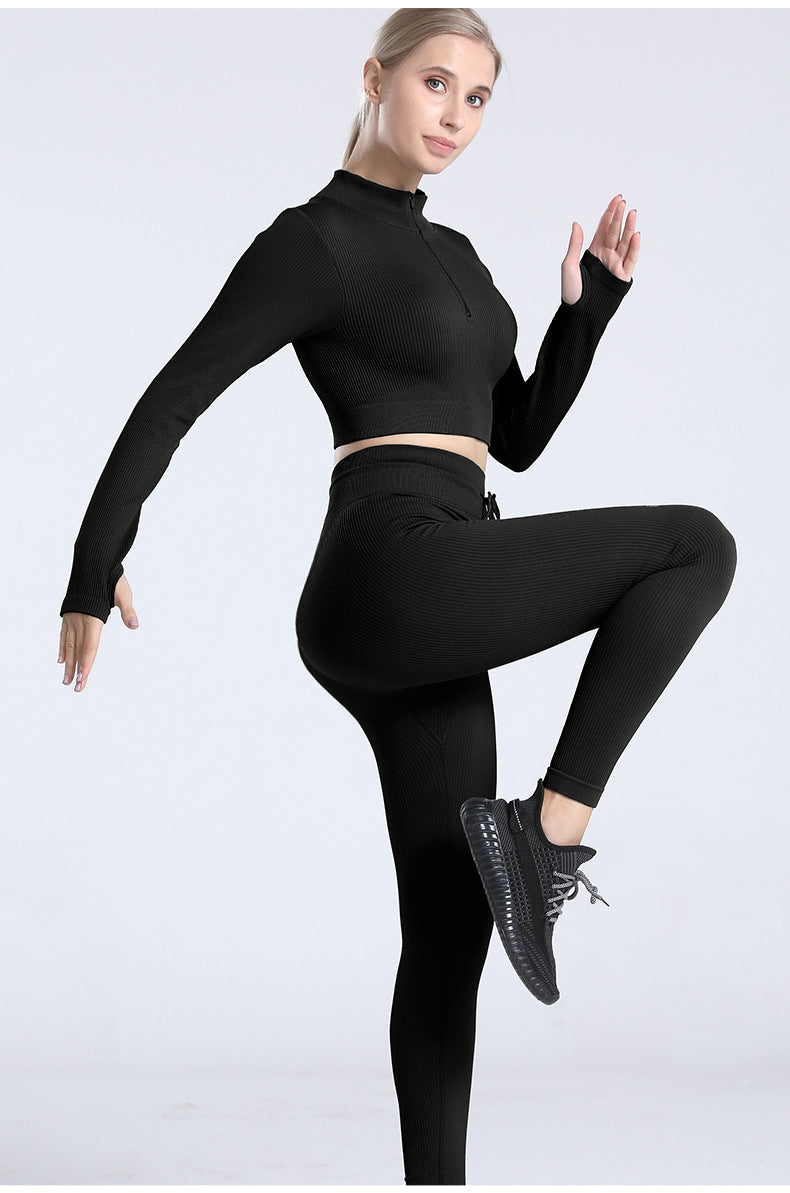 Outdoor Sports Fitness Yoga Wear Suit Seamless Yoga Suit High Grade Yoga Suit