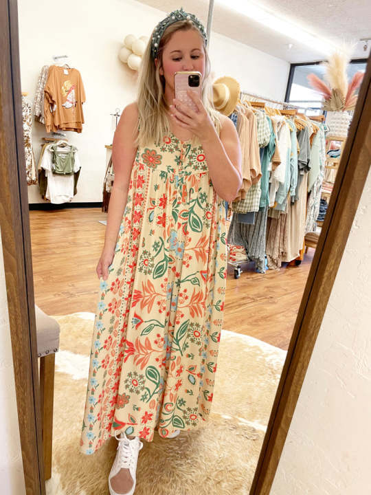 Summer Women Clothing Vintage Printed Loose Sleeveless Jumpsuit