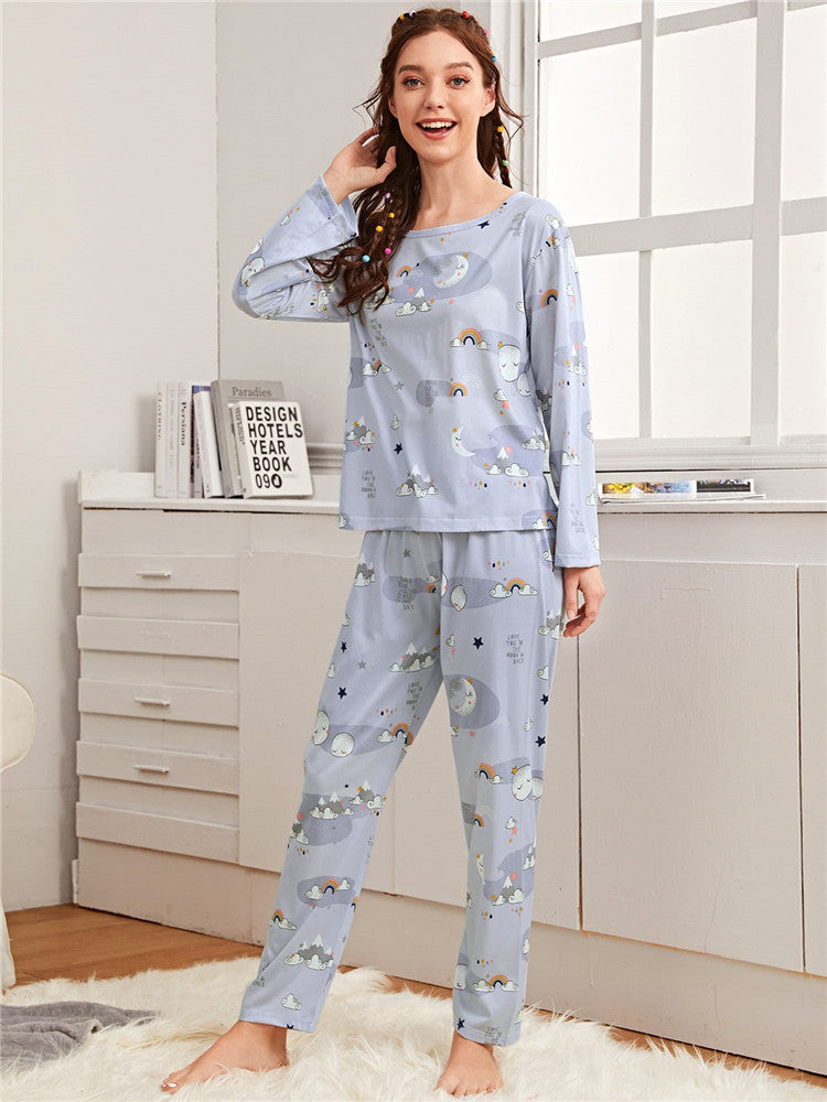 Home Wear Suit Pajamas Women Wear Eye Mask Three-Piece Set
