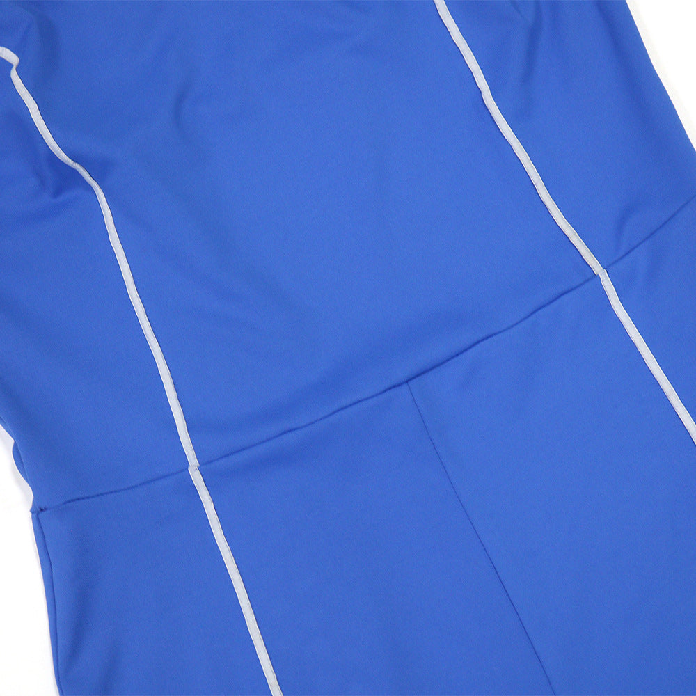 Summer Women Clothes Sexy Solid Color Tight Strap Jumpsuit