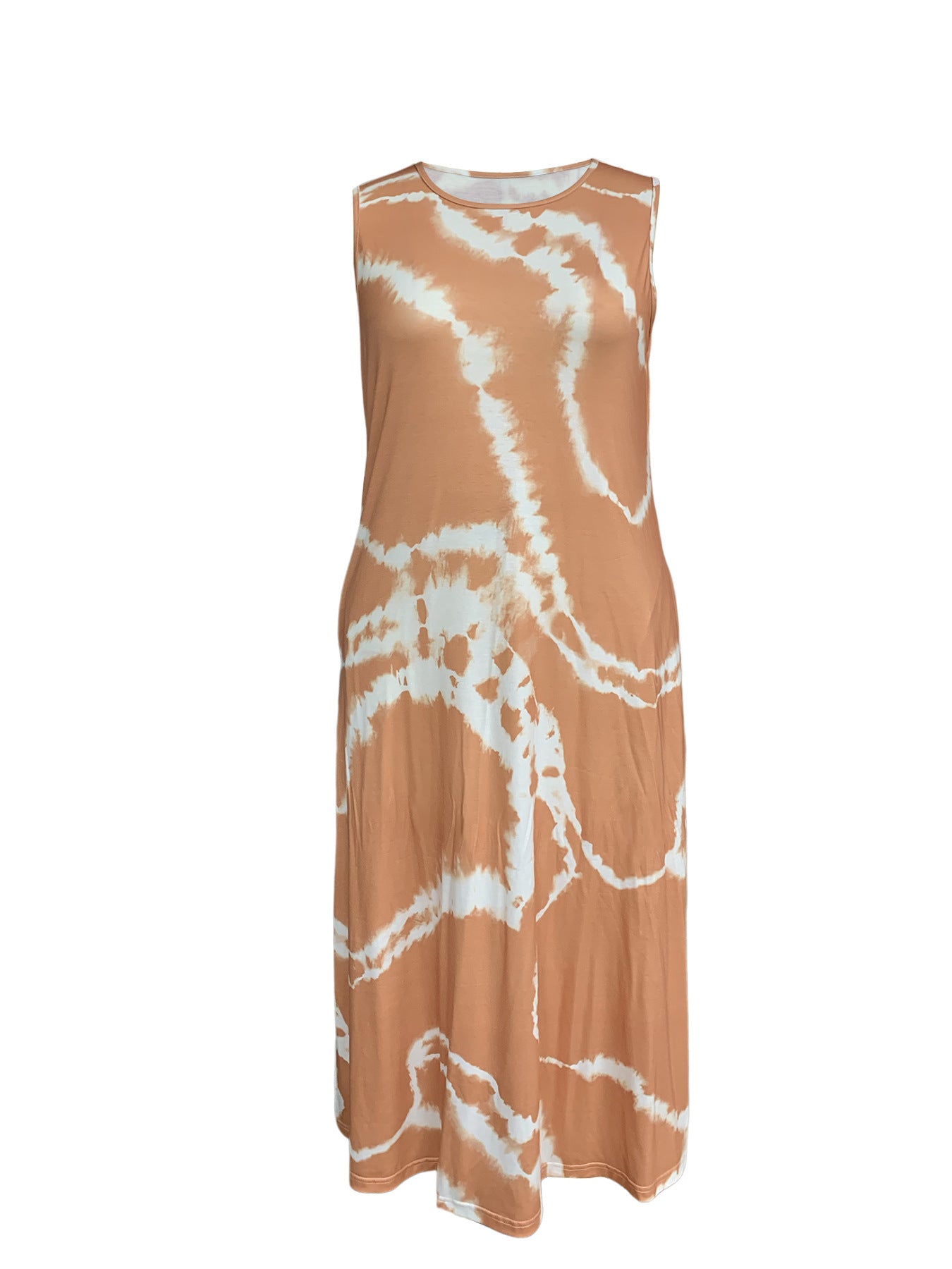 Spring Summer Casual Printing plus Size Women Sleeveless Dress