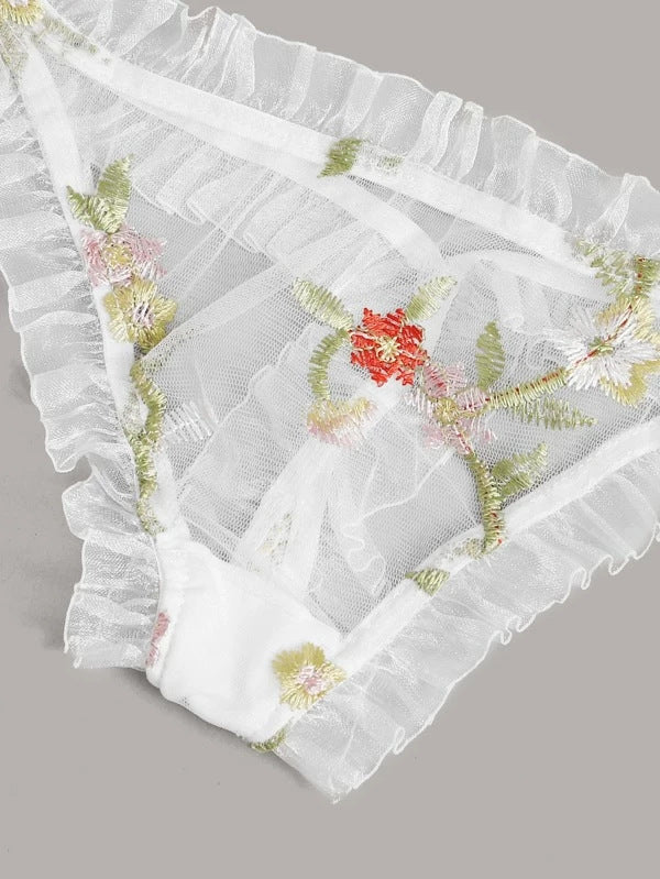 Sexy Lingerie Mesh See-through Lace Sexy Three-Point Sexy Sleepwear
