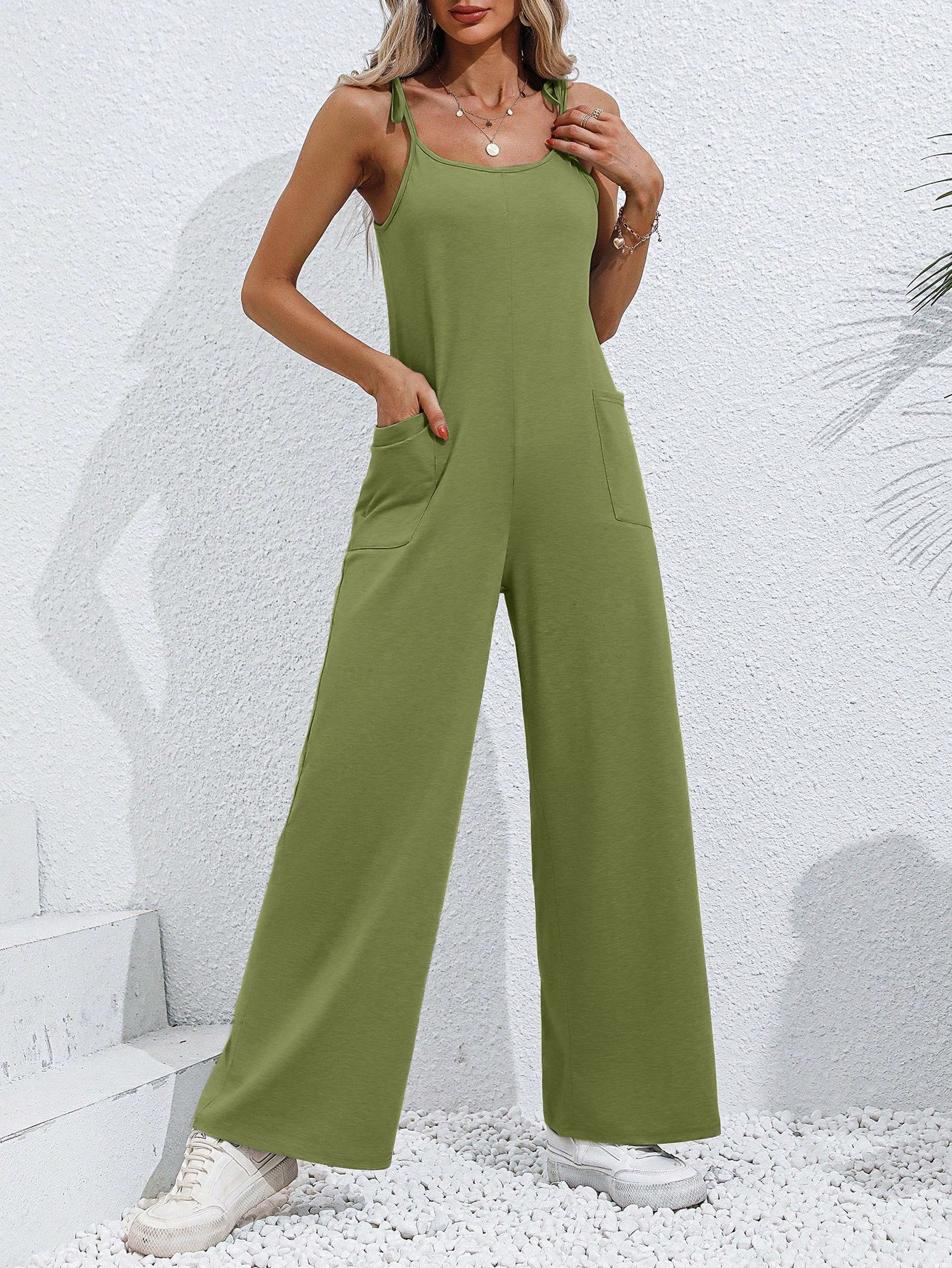 Women Clothing Summer Sleeveless Suspender Jumpsuit