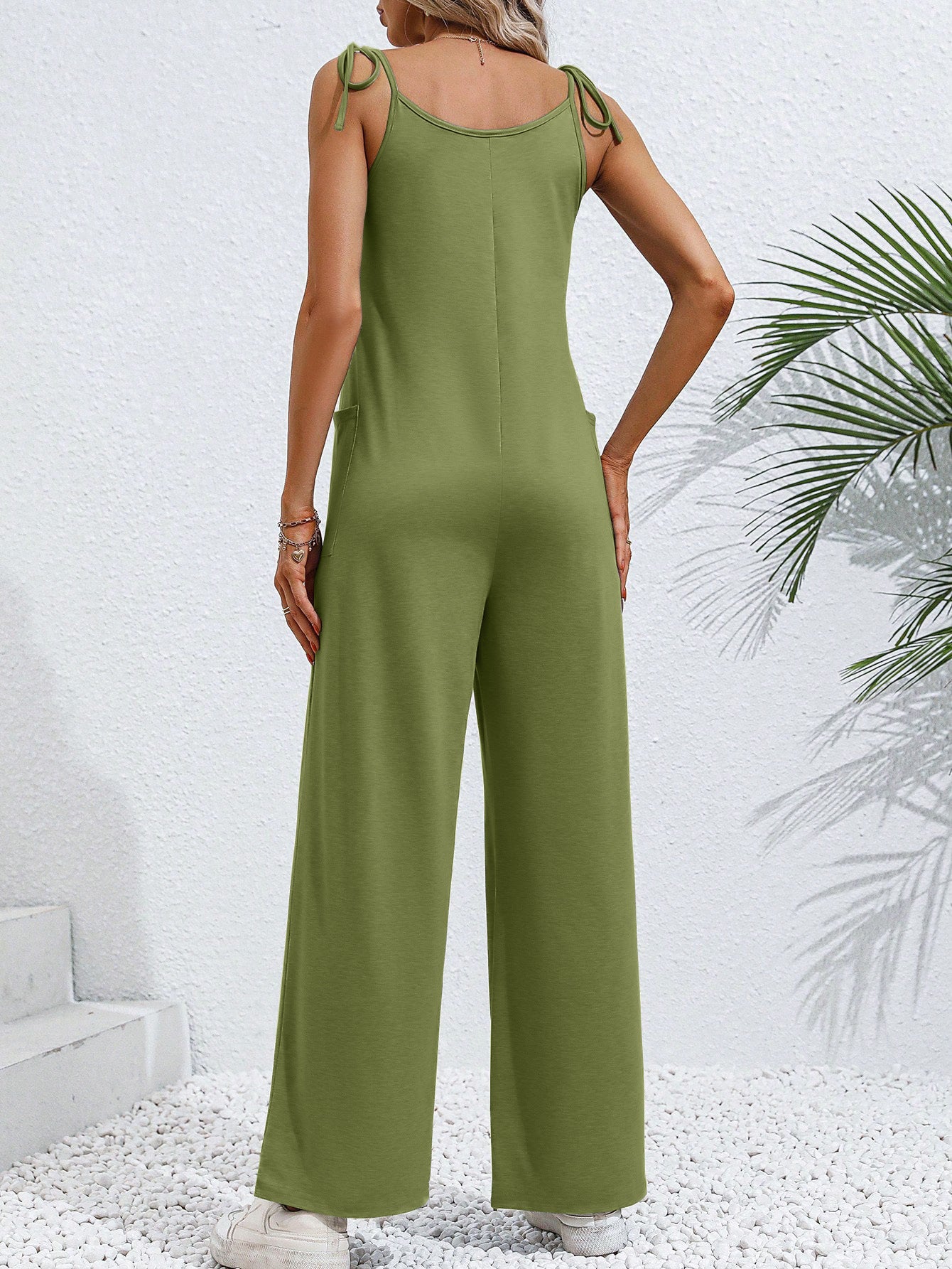 Women Clothing Summer Sleeveless Suspender Jumpsuit