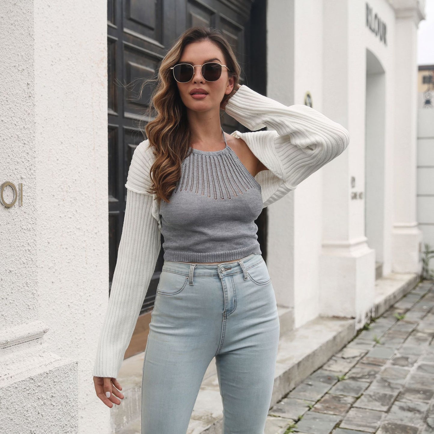 Loose Short Knitted Cardigan Sweater for Women Autumn Winter Women Clothing