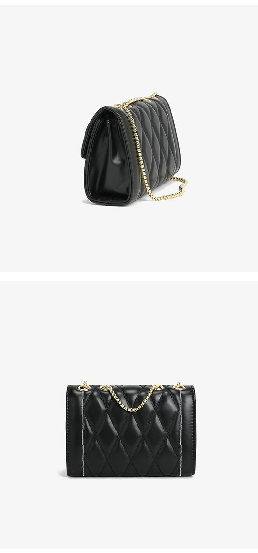 Chanel Bags Women Bag Winter Online Influencer Diamond Chain Metal Heart Shoulder Messenger Bag