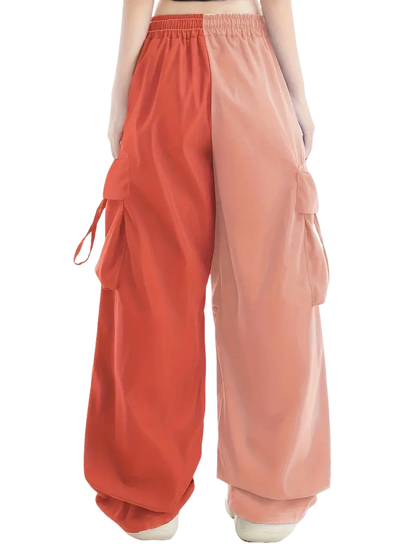 Retro Overalls Women Summer High Waist Straight Wide Leg Pants Loose Design Casual Mopping Trousers