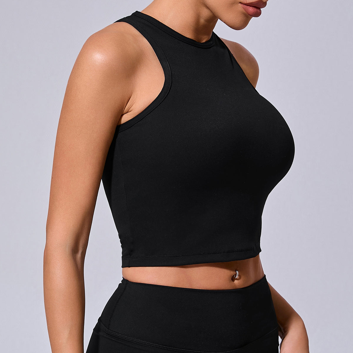 No Chest Pad Blouse Quick Drying Sports Vest Naked Women Sense Skinny Yoga Clothes Running Fitness Top