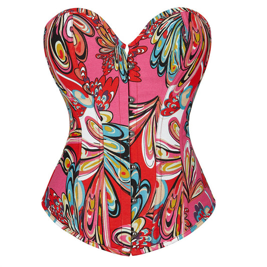 Women Painted Court Body Shaping Tunic