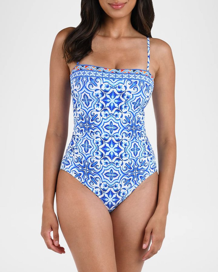 Slimming Printed One Piece Swimsuit Women