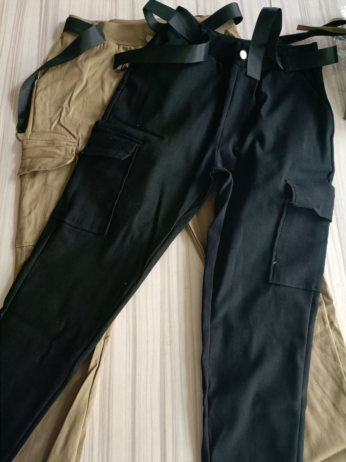 Casual Women Pants Four Seasons Trousers Skinny Sports Stretch Belt Sports Pants