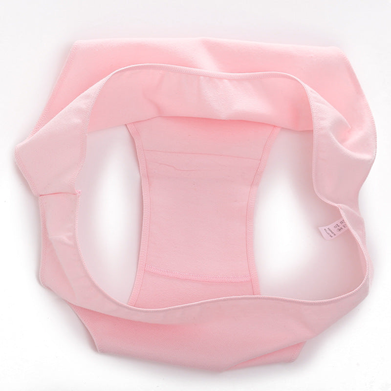 Women Briefs Basic Solid Color Cotton Underwear High Slit Comfortable T-Back