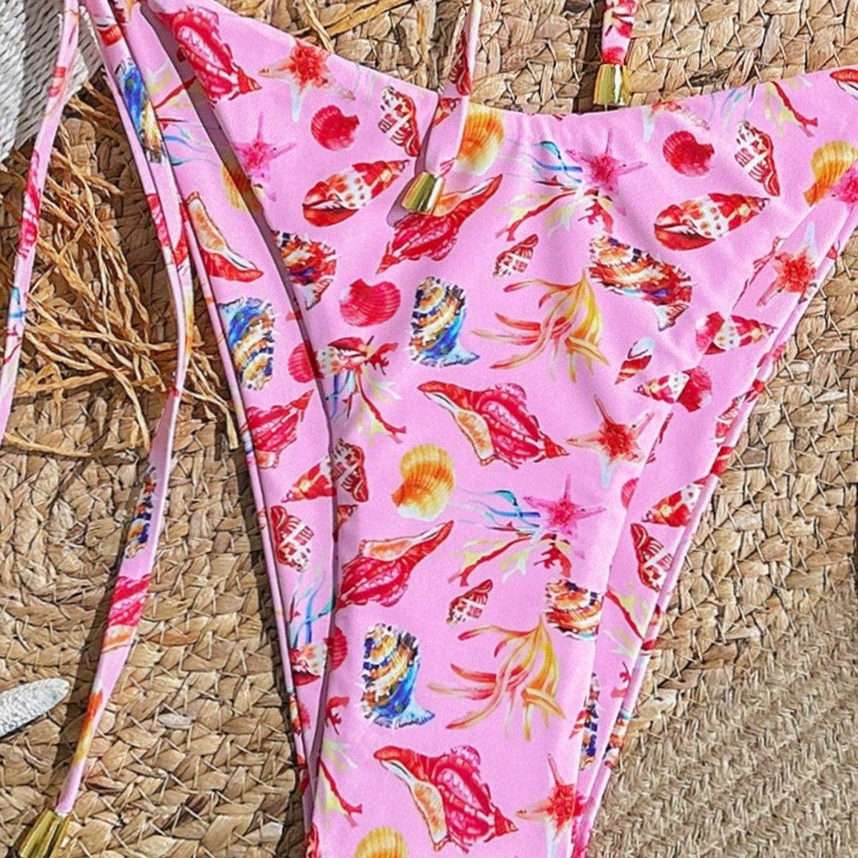 Swimwear Floral Bikini Sexy Bikini Lady Simple Split Swimsuit