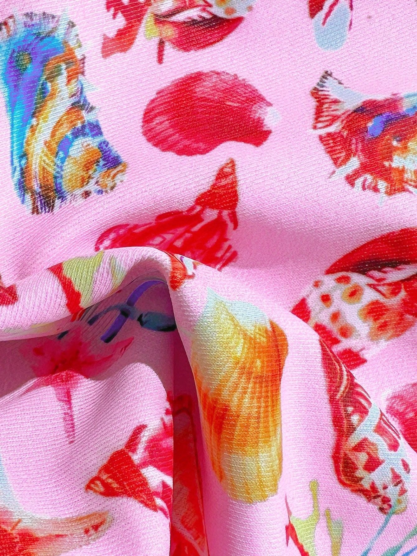 Swimwear Floral Bikini Sexy Bikini Lady Simple Split Swimsuit