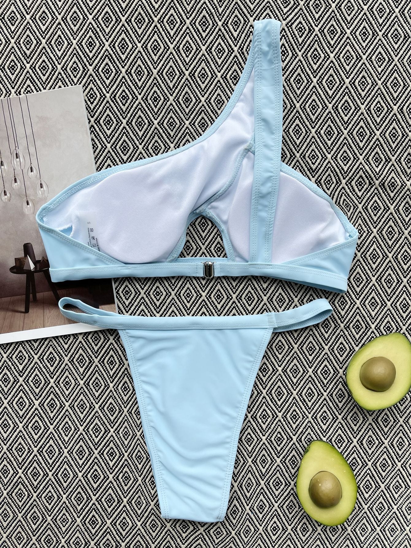 Hollow Out Cutout Bikini Sexy Solid Color Swimsuit Swimsuit