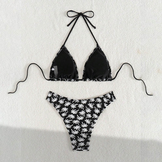 Bikini Printed Split Swimsuit Women Beach Spring Swimsuit Bikini