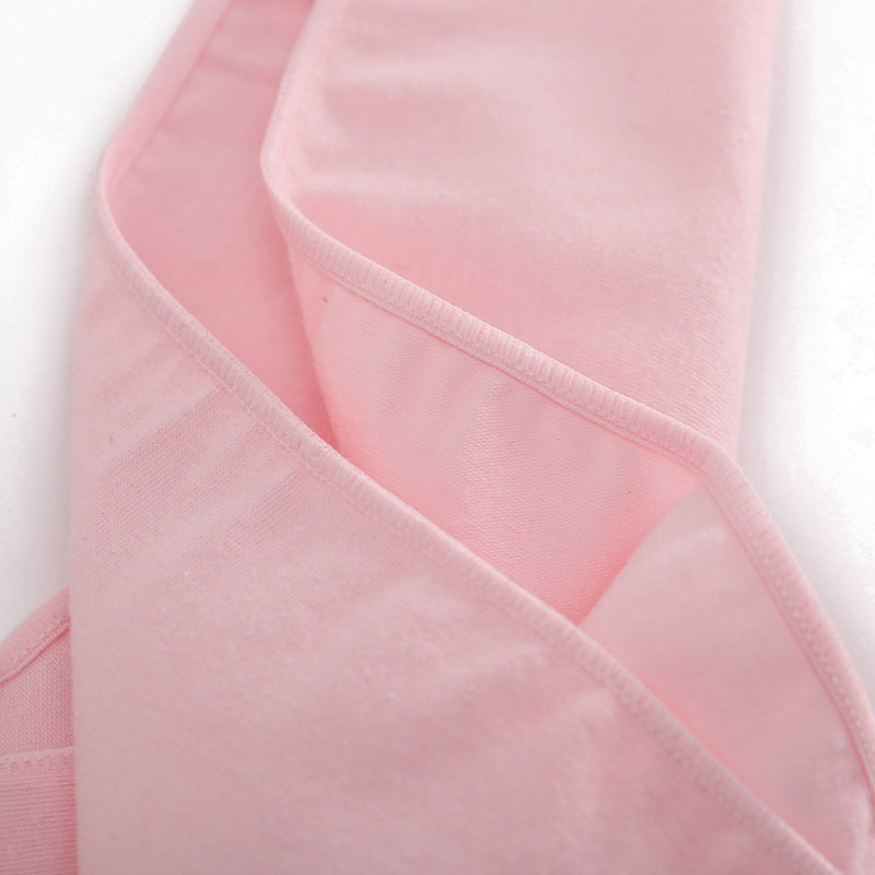 Women Briefs Basic Solid Color Cotton Underwear High Slit Comfortable T-Back